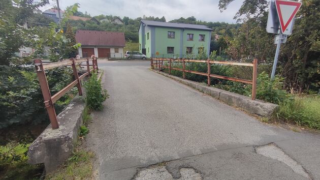 Oprava mostu M-04 přes potok Senice v obci Lidečko