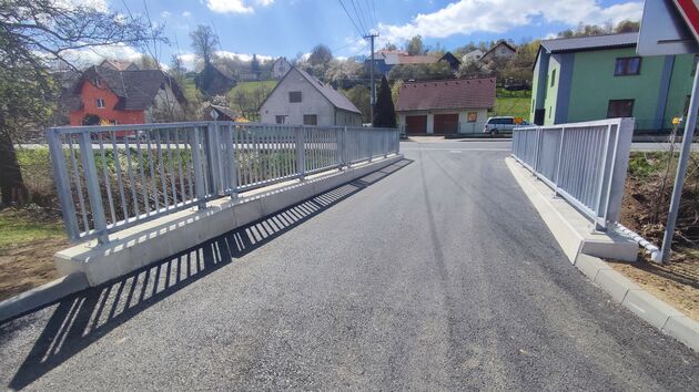 Oprava mostu M-04 přes potok Senice v obci Lidečko